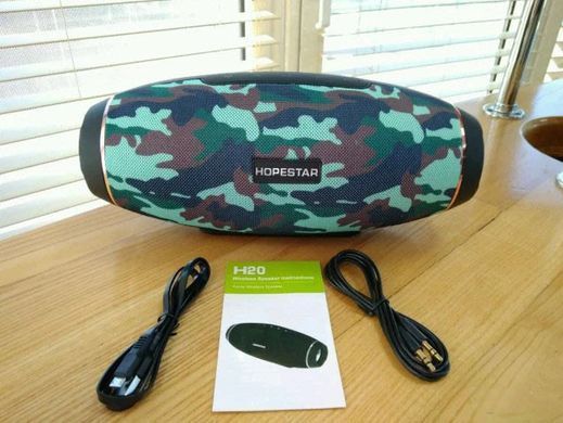Отличная портативная Bluetooth колонка Hopestar H20 31 Вт (хаки, камуфляж) PR5