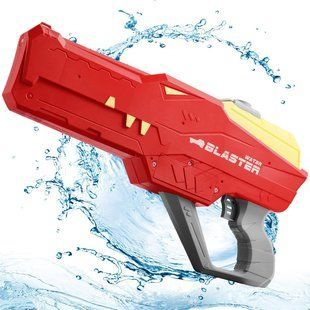 Водяной пистолет детский &laquo;Крокодил&raquo; Water Gun &bull; Аккумуляторный водный бластер с автоматическим набором воды для летних игр