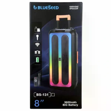 Bluetooth колонка Wireless Speaker TTD-2820 &bull; Портативная беспроводная акустическая система TTD-2820 с аккумулятором, Bluetooth 5.0, USB, картой памяти TF, AUX и LED-подсветкой