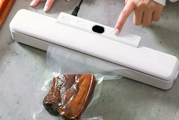 Вакууматор Vacuum Fresh TV-SH-09 &bull; Вакуумный упаковщик для продуктов с запайкой пакетов для кухни, хранения и заморозки