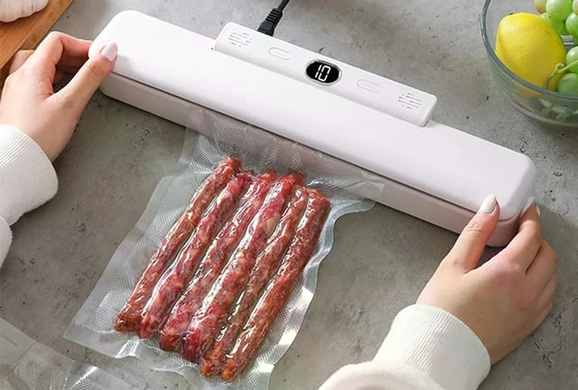 Вакууматор Vacuum Fresh TV-SH-09 &bull; Вакуумный упаковщик для продуктов с запайкой пакетов для кухни, хранения и заморозки