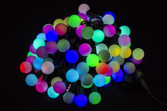 Вулична світлодіодна гірлянда &laquo;LED-куля&raquo; з діаметром кульок 5 м ∙ Провід гірлянда кульки 5M 50LED МІКС