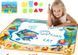Игровой водный коврик для рисования водой с трафаретами Aqua Magic Mat