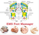Електричний масажний килимок для ніг EMS Акупунктурний масажер для ступней