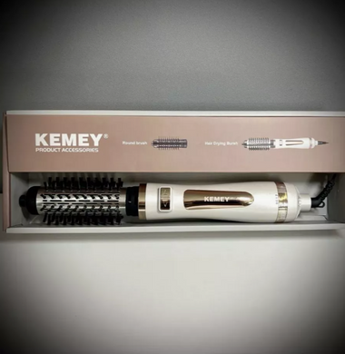 Фен-стайлер Kemey KM-8024 ∙ Щетка с вращением для сушки и укладки волос