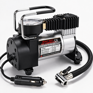 Автомобильный компрессор 12V Air pump AND XL-823 для шин &bull; Портативный насос от прикуривателя для авто, внедорожника, микроавтобуса