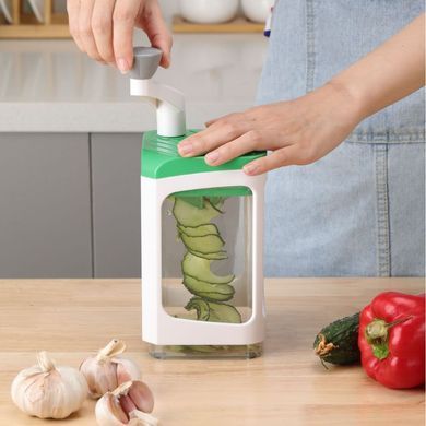 Ручная овощерезка с контейнером Genius Nicer Dicer Кухонный слайсер - терка с насадками 7 в 1