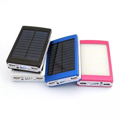 Power Bank Solar 30000 mAh с солнечной панелью и LED лампой CG09 PR3