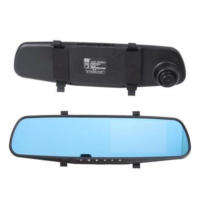 Видеорегистратор - зеркало с камерой заднего вида DVR Full HD 1433 (4,3") 2 камеры