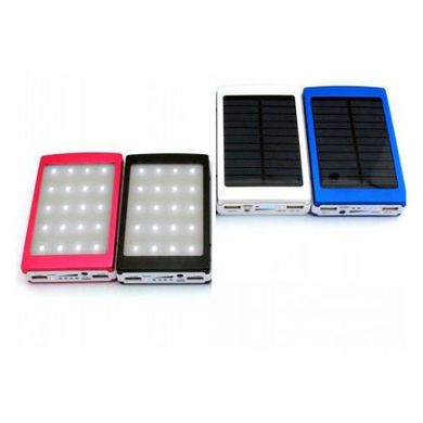 Power Bank Solar 30000 mAh с солнечной панелью и LED лампой CG09 PR3