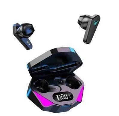Бездротові навушники X15 з Bluetooth та RGB підсвічуванням у зарядному кейсі &middot; Гарнітура з мікрофоном та шумозаглушенням
