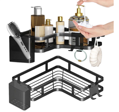 Кутові полиці для ванної Corner Shower Caddy ∙ Компактне та зручне зберігання аксесуарів Corner Shower Caddy