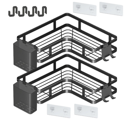 Кутові полиці для ванної Corner Shower Caddy ∙ Компактне та зручне зберігання аксесуарів Corner Shower Caddy