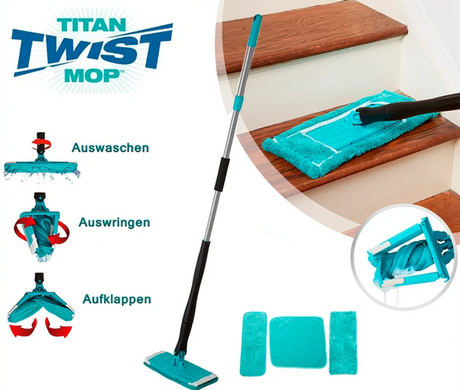 Швабра - ледарка Titan Twist Mop Швабра з віджимом для швидкого прибирання