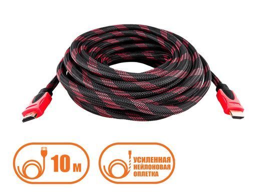 Кабель HDMI - HDMI 1080p позолоченный усиленный в обмотке 10 метров PR4