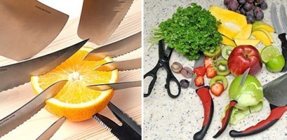 Превосходный набор кухонных ножей Contour Pro Knives (Контр Про) PR4