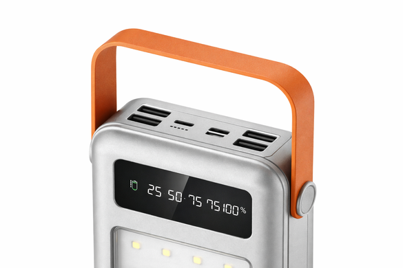Повербанк 100000 mAh JS-658 для поїздок і роботи ∙ Зовнішній акумулятор JS-658 з LED-фонариком