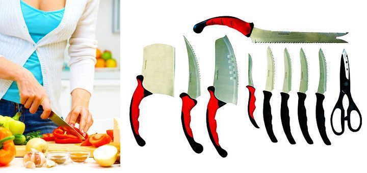 Превосходный набор кухонных ножей Contour Pro Knives (Контр Про) PR4