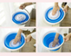 Ультразвуковая портативная стиральная машина Ultrasonic Turbine Wash USB со складным ведром 10 л