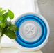 Ультразвуковая портативная стиральная машина Ultrasonic Turbine Wash USB со складным ведром 10 л