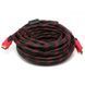 Кабель HDMI - HDMI 1080p позолоченный усиленный в обмотке 10 метров PR4