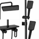 Смеситель для ванной комнаты Shower Set AND YLN16001H &bull; Душевая система с верхним душем, ручной лейкой и стойкой