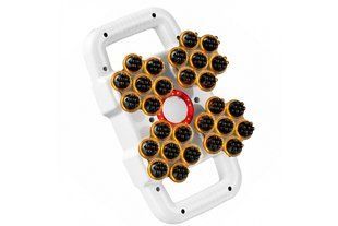 Перкуссионный массажер FASCIA GUN JY-0116-A &bull; Массажный пистолет TV-SH-12 для тела с 28 массажными головками, аккумулятором 2500 мА&middot;ч и Type-C