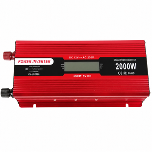 Инвертор 5 CORE 2000W 12V LCD &bull; Преобразователь напряжения 5 CORE 2000W 12V-220V Digital с рабочей мощностью 1000 Вт и дисплеем