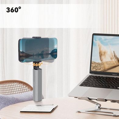 Держатель для телефона AND S621 с вращением 360&deg; &bull; Универсальная подставка для смартфона на стол, кухню, авто и рабочее место