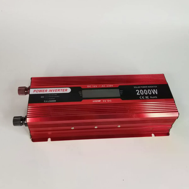 Инвертор 5 CORE 2000W 12V LCD &bull; Преобразователь напряжения 5 CORE 2000W 12V-220V Digital с рабочей мощностью 1000 Вт и дисплеем