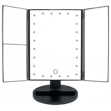 Потрійне косметичне дзеркало для макіяжу з підсвіткою LED Magnifying Mirror