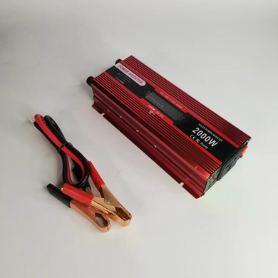 Инвертор 5 CORE 2000W 12V LCD &bull; Преобразователь напряжения 5 CORE 2000W 12V-220V Digital с рабочей мощностью 1000 Вт и дисплеем