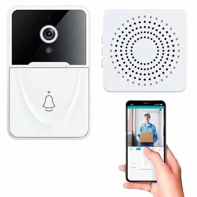 Бездротовий дверний WIFI дзвінок Doorbell X9 · Відеодомофон з Wi-Fi камерою з функцією відеозапису та датчиком руху