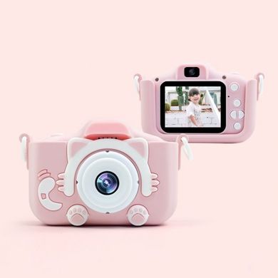 Протиударний цифровий дитячий фотоапарат іграшка, відеокамера Котик Smart Kids Camera 3 Series