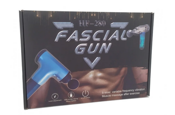 Масажер - пістолет для м'язів Fascial Gun HF-280 ∙ Ручний м'язовий вібромасажер