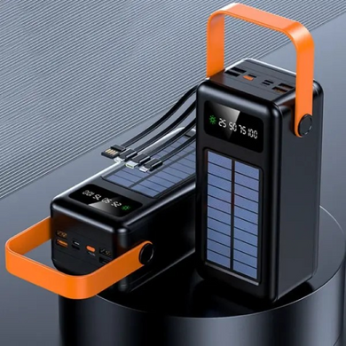 Портативный внешний аккумуляторч YM-640 CX с высокой ёмкостью ∙ Power Bank с солнечной панелью 160000 mAh YM-640 CX