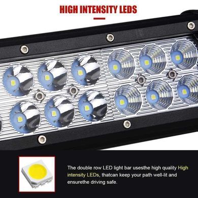 Автофара 48 LED 5D-144W-SPOT, 570 х 70 х 80 мм CG02 PR5