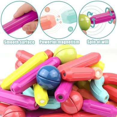 Детский магнитный конструктор Magnetic sticks Hl-2122 ∙ 25 деталей