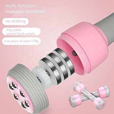 Тренажерні гантелі - масажер для тіла Multifunctional massage dumbbells ∙ Розбірні масажні гантелі з регулюванням ваги та навантаження