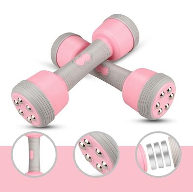 Тренажерні гантелі - масажер для тіла Multifunctional massage dumbbells ∙ Розбірні масажні гантелі з регулюванням ваги та навантаження