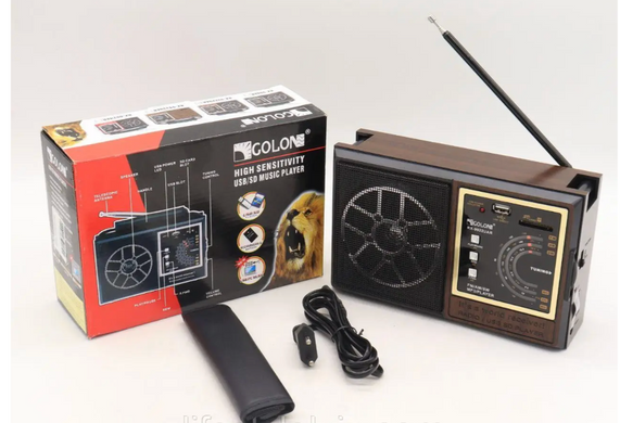 Радіоприймач GOLON RX-98 з USB/SD та акумулятором ∙ Портативне міні-радіо GOLON RX-98 для подорожей