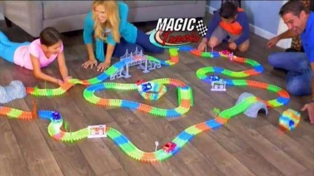 Детский набор MAGIC TRACKS 360 Mega Set Гибкая игрушечная дорога - автотрек конструктор + 2 машинки