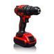Шуруповерт аккумуляторный ударный 24V с 2 аккумуляторами RED MA751 &bull; Электрическая дрель-шуруповерт для дома, ремонта, сборки мебели и монтажных работ