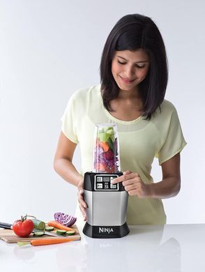 Умный блендер Nutri Ninja Auto iQ для приготовления смузи, соков и коктейлей, 1000 Вт