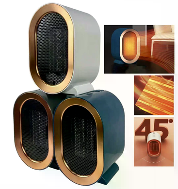 Керамический обогреватель AIR HEATER 1200W &bull; Настольный тепловентилятор 800/1200 Вт с PTC-нагревателем и защитой от перегрева