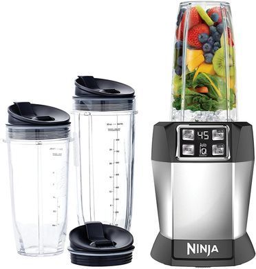Умный блендер Nutri Ninja Auto iQ для приготовления смузи, соков и коктейлей, 1000 Вт