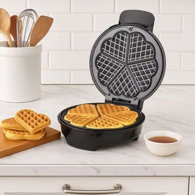 Вафельниця Hoffmans HM-3024 1000W &bull; Електрична вафельниця з антипригарним покриттям і швидким нагріванням