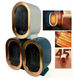 Керамический обогреватель AIR HEATER 1200W &bull; Настольный тепловентилятор 800/1200 Вт с PTC-нагревателем и защитой от перегрева