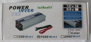 Преобразователь Авто Инвертор 12 V 220 V 1500 W am PR5