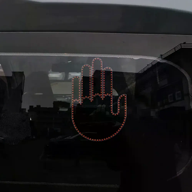 Светодиодная LED рука с жестами для авто Hand Light с пультом управления &bull; Автомобильная LED подсветка на стекло